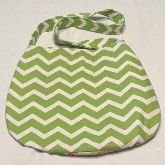 Uniquely Yours Hand Made Canvas Crossbody with Owls & Chevron Accent - Picture 2 of 7